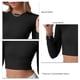 thumbnail image 5 of Jersey de punto ajustado, camisa de punto para mujer, Top corto de punto ajustado largo, camisa de punto de manga larga para mujer, hecha a medida para la perfección, 5 of 6