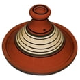 thumbnail image 2 of Moroccan Tagine - 12.5" Glazed Ceramic - Authentic Cooking Pot - Handmade in Morocco - Oven & Stovetop Safe - Traditional Earthenware, 2 of 8