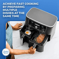 thumbnail image 4 of 2X Fryer Rack for Basket, Fryer Multi-Layer Rack,for Ninja Foodi DZ201 DZ40 Double Basket Fryer,2 x Steaming rack 2 x Grilling rack,Silver, 4 of 8