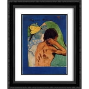 Paul Gauguin 2x Matted 20x24 Black Ornate Framed Art Print 'Negreries Martinique'