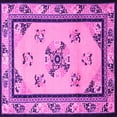 thumbnail image 1 of Ahgly Company Indoor Square Oriental Pink Asian Inspired Area Rugs, 7' Square, 1 of 4