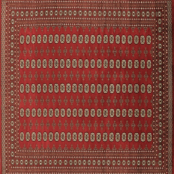Ahgly Company Indoor Square Oriental Brown Industrial Area Rugs, 3' Square