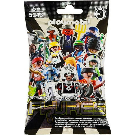 Playmobil Series 3 Black & Silver Figures Series 3 Black Mystery Pack