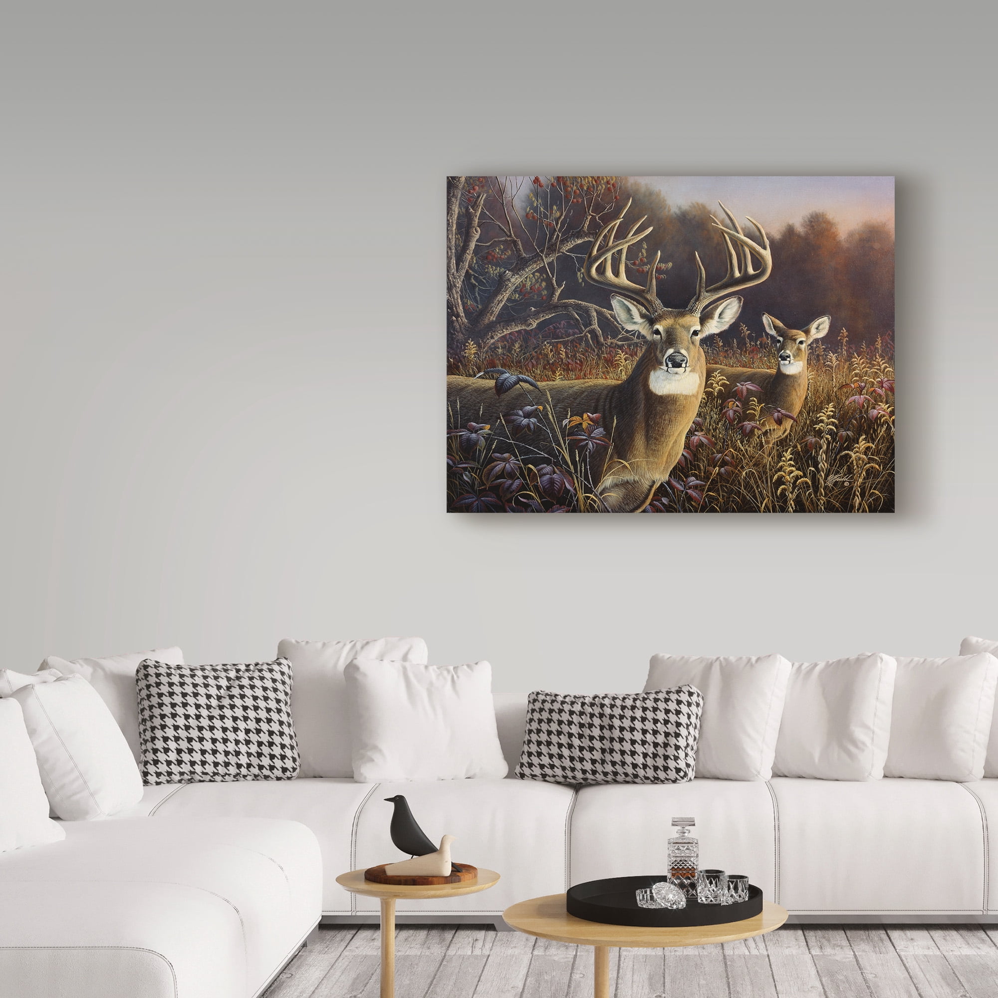 Trademark Fine Art 'Deer' Canvas Art by Wilhelm Goebel