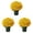 Yellow 3PCS, variant on 5PCS Artificial Sunset Chrysanthemum Flower for Outdoors Look Real, Fall Silk Flower Plants for Outside Yard Decor Fall Florals Porch Decorations,Yellow