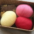 thumbnail image 3 of Nvzi Soft Yarn, 50g per Roll, 1 Roll, , Ideal for Knitting & Crocheting Scarves, Hats, Coats, Bags - Ultra-Soft Yarn for DIY Crafts with Luxurious Feel​,yellow, 3 of 4