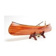 thumbnail image 2 of HomeStock Mountain Majesty Indian Girl Canoe Built to Scale With High-Grade Wood Includes Paddles, Internal Ribs and Seating Areas, Brown, Wood, 24 x 5 x 7 Inch, 2 of 5