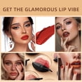 thumbnail image 4 of QIBEST lápiz labial en forma de labio maquillaje lápiz labial perezoso terciopelo mate lápiz labial desnudo pigmento tinte de labios de larga duración cosmético, 4 of 5