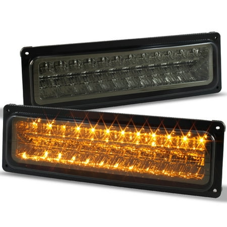 Suburban 80 Signal Light - Fits Smoked 88-98 C10 C/K Tahoe Suburban Sierra Yukon LED Bumper Signal Lights