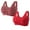 Wine, variant on yievot 2 Pack Bras for Women Comfortable Convenient Front Close Button Everyday Bra for Women No Wire Buckle Bra Comfy Corset Bra