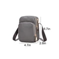thumbnail image 3 of BAOPAI Ladies Mini Wallet Purse with 3 Zipper Layers and Shoulder Strap Durable Nylon Exterior Soft Polyester Lining for Secure Storage, 3 of 6