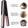 thumbnail image 3 of CNV 2-in-1 USB Rechargeable Hair Straightener, Adjustable Temperature Flat Iron for Hair Styling (White), 3 of 5