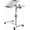 White, variant on Rolling C‑Shape Overbed Table with 4 Lockable Wheels, Height Adjustable 23.6‑37.4 Inch Split‑Top Laptop Desk, 90 Degree Tilt Rotating Bedside Work Table for Sofa Bed Recovery Use, Black
