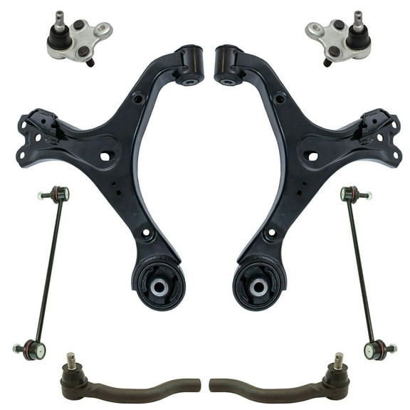 TRQ 8 Piece Steering Suspension Kit Ball Joints Tie Rods Sway Bar End Links New PSA65047 Fits select: 2012 HONDA CIVIC