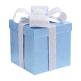 thumbnail image 4 of Caja de regalo para cumpleaños, embalaje de regalo, envoltura de regalos, caja de regalo con tapas, padrino de boda Azul 30cm, 4 of 9