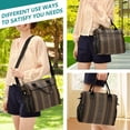 thumbnail image 5 of Iauyy Insulated Thermal Lunch Tote Bag for Women - S/M Sizes Portable Picnic Work Bag ,Dark Brown, 5 of 6