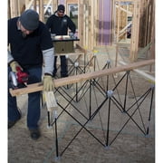 CK15S 30 in. x 48 in. x 96 in. Steel Centipede Work Support Sawhorse with Accessories