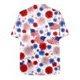 thumbnail image 3 of Leey-World Men's 250 Anniversary Shirts Hawaiian Shirt for Men Patriotic Short Sleeve Button Down Shirt, Independence Day Gifts(Red,XL), 3 of 8
