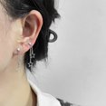 thumbnail image 5 of QIQUWOHUL 925 Sterling Silver Dangle Drop Earrings| Celestial Tassel Earrings| Star Earrings| Silver Earrings, 5 of 7