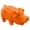 C, variant on Squeaky Dog Toy Latex Pig Shape, 3.9x2 Inch Floating Interactive Fetch, Soft Rubber Grunting Squeaker Toy for Puppy Teething Boredom, Red, YDYB