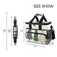 thumbnail image 3 of FORMRS Insulated Cooler Bag 24 Cans Capacity Soft Leakproof Lunch Box with Side Pockets, Hand Drawn Christmas, 3 of 7