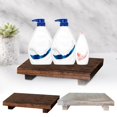 thumbnail image 1 of Wooden Bathroom Tray Set Soap Holder With Stool & Plant Stand Rustic Organizer For Toiletries Decor And Storage, 1 of 9
