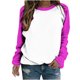 thumbnail image 2 of Liquidación de ICHUANYI, camiseta de manga raglán para mujer, cuello redondo suelto de color, jersey de manga larga, camiseta de manga larga con cuello redondo/camisa ICHUANYI WER202308170485, 2 of 7