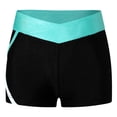 thumbnail image 6 of Sholeno Kids Girls Gymnastics Outfit Tracksuit Training Tank Tops Dance Bra and Yoga Shorts Ballet Blue Green 14, 6 of 7