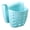 Saddle-style drain bag--blue (2 pieces), variant on Blue Silicone Saddle Sink Caddy, Hanging Sponge Holder for Kitchen Sink, Drainage Organizer for Sponges, Brushes, and Soap, BPA-Free