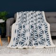 thumbnail image 2 of PiccoCasa Fleece Soft Throw Blanket Dual Sided Blanket, 50"x60" Navy Blue, 2 of 6