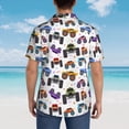 thumbnail image 3 of Lsque Cartoon Monster Trucks1 pattern Hawaiian Shirt for Men, Unisex Summer Beach Casual Short Sleeve Button Down Shirts-Large, 3 of 9