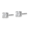 thumbnail image 3 of Auriga Mother's Day Gift 14K White Gold 1/2 cttw Round Lab Grown Diamond Stud Earrings for Women, 3 of 4
