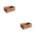thumbnail image 1 of Moyic Cesta de almacenamiento de ratán portátil Rectangular hecho a mano hogar baño Snack juguete toalla manta organizador contenedor Pequeño 2piezas, 1 of 6