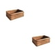 thumbnail image 4 of Advancent Cesta de almacenamiento de ratán, portátil, Rectangular, para el hogar, sala de estar, aperitivos, juguetes cosméticos, toalla, Pequeño 2Conjunto, 4 of 6