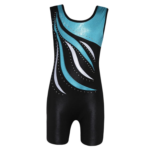 5-12 años Niñas Gimnasia Deportes Gimnasio Entrenamiento Pantalones cortos Ballet Danza Leotardo 7-8 años Zulema Leotardos de gimnasia para niñas