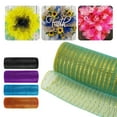 thumbnail image 3 of Diy Ribbon Bows Deco Mesh 10 Yards Gold Wire Mesh Ribbons Xmas Gift Wrapping Net, 3 of 5