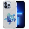 thumbnail image 1 of WIRESTER Silver Glitter Case, Sparkle Bling TPU Cover for Apple iPhone 14 Pro 6.1" 2022, Blue Sea Turtle, 1 of 1