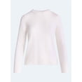 thumbnail image 5 of Free Assembly Women's and Women's Plus Cashmere Sweater with Long Sleeves, Sizes XS-4X, 5 of 5
