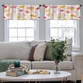 thumbnail image 5 of LALILO Kitchen Curtain Valance Watercolor Can Surface Rod Pocket Window Curtain 52"x 18" Set of 2, 5 of 7