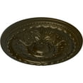 thumbnail image 3 of 28"OD x 2 3/4"P Stockport Ceiling Medallion (Fits Canopies up to 6 1/4"), Hand-Painted Green Gold, 3 of 6