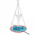 thumbnail image 3 of Rewenti Bloom Outdoor Garden Floating Hanging Solar Bird Feeder Birdbath Fountain Water Feature, 3 of 5