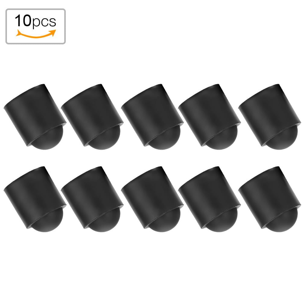 LYUMO 10pcs Pool Cue Tip Rubber Cover Billiards Cues Stick Protection