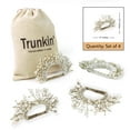 thumbnail image 2 of Fan Favorites Napkin RingColor: Cream & GoldSize: 4"x2.5"Set of 4, 2 of 9