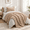 A-camel-Twin/Twin XL-1 Comforter + 1 Blanket + 1 Pillow Shams + 1 Pillow Cases, variant on 4pc 2-in-1-xlforter Set With Detachable Fblanket Camel