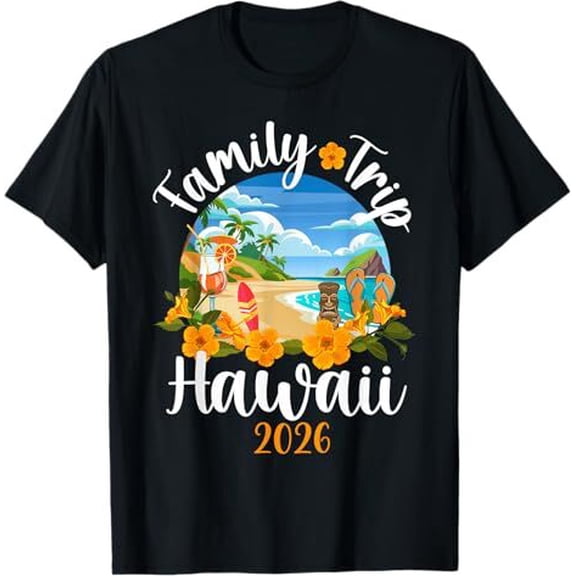 Brythos Hawaii Family Vacation 2026 Matching T-Shirts Cute Family Trip Tee for Hawaii Travel, Weekend Getaway