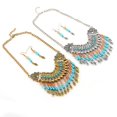 thumbnail image 3 of Colgante de borla de estilo bohemio, collar grueso, pendientes, conjunto de joyería exagerada, regalo de fiesta de cumpleaños para mujer, 3 of 3