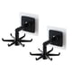 thumbnail image 1 of 2 soportes para utensilios de cocina, gancho plegable giratorio de 360 ​​grados, autoadhesivos (negro), 1 of 4