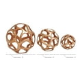 thumbnail image 3 of 8", 6", 4"D Copper Aluminum Geometric Sculpture, by DecMode (3 Count), 3 of 11