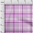thumbnail image 2 of oneOone Cotton Silk Fuschia Pink Fabric Plaid Craft Projects Decor Fabric Printed By The Yard 42 Inch Wide, 2 of 4