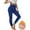 Blue, variant on Fiaer Lined Leggings Women Plus Size Thermal Yoga Pants Thickened High Waisted Warm Slim Fit Trousers White XL
